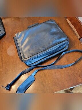 Mary Kay Black Leatherette Messenger Bag with Shoulder Strap